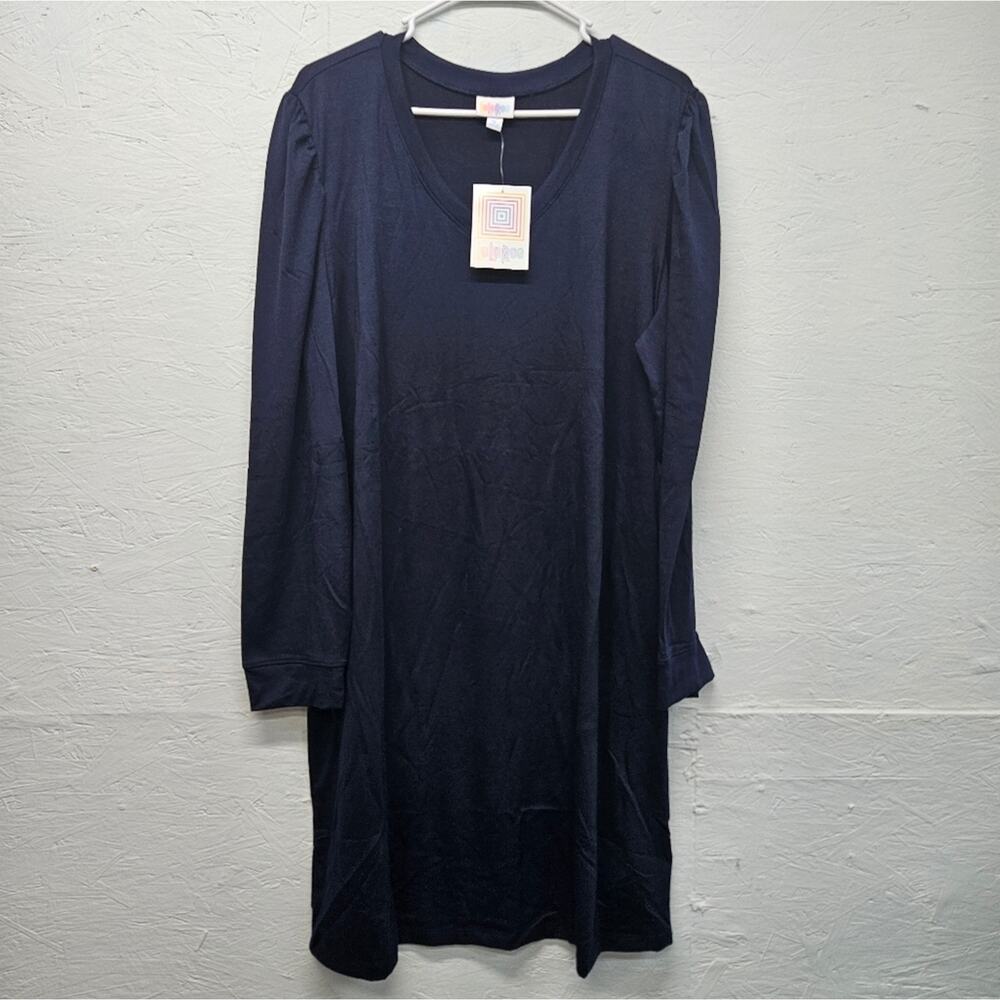 Lularoe Ava Navy Blue Long Sleeve Top